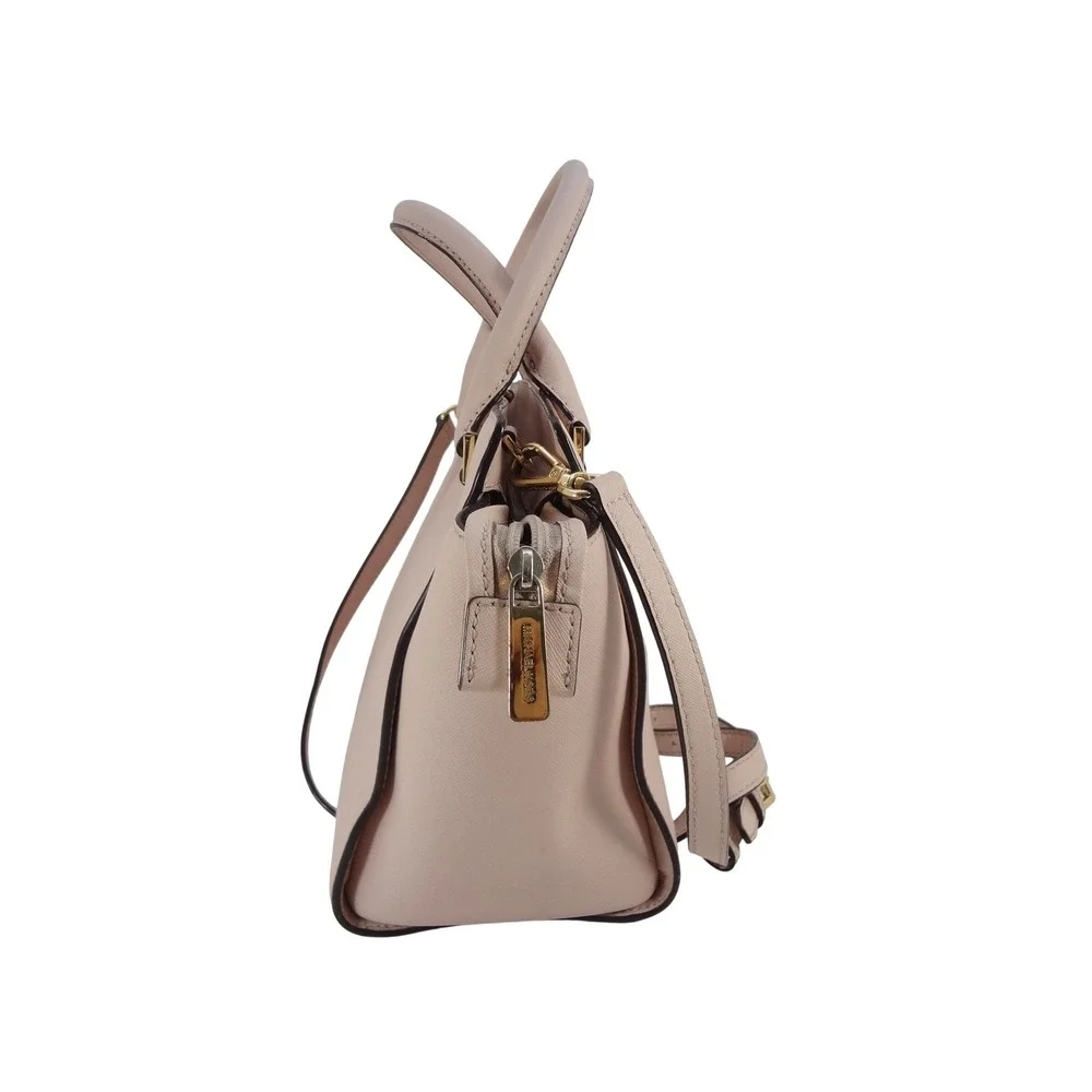 Michael Kors Selma Medium Saffiano Leather Satchel Blossom‎ Pink Gold Hardware